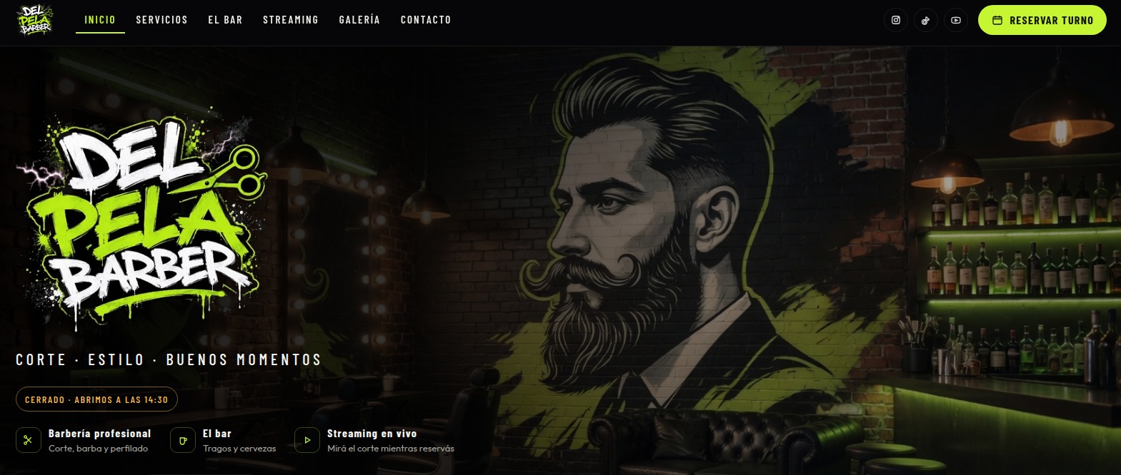 Portada de Del Pela Barber